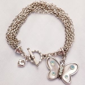 NWOB Farfallina Butterfly Blue Toggle Bracelet